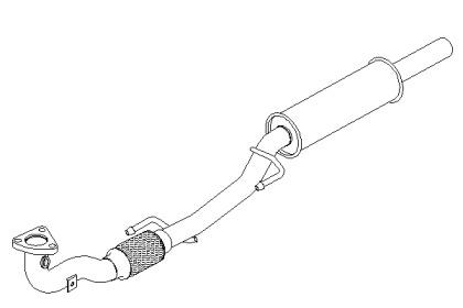 Klarius 240949 Середній глушник вихлопних газів Klarius 240949 Середній глушник вихлопних газів