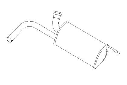 Klarius CN638D Muffler assy front