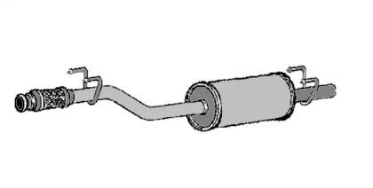 Klarius 240987 Muffler assy front Klarius 240987 Muffler assy front