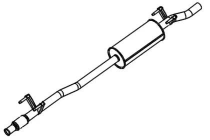 Klarius 240988 Muffler assy front Klarius 240988 Muffler assy front