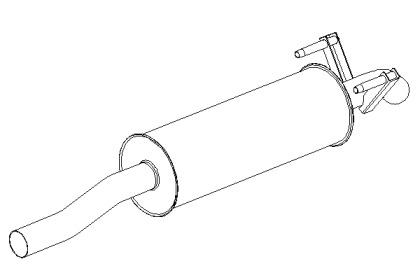 Klarius MZ571E Глушник вихлопних газів кінцевий
