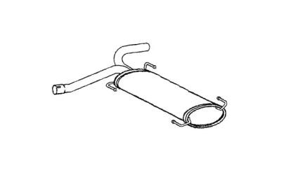 Klarius CN655D Глушник вихлопних газів кінцевий