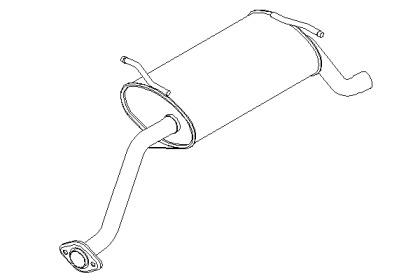 Klarius 250827 Schalldaempfer Klarius 250827 Schalldaempfer