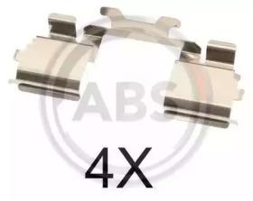 A.B.S. 1725Q Монтажний комплект гальмівних колодок