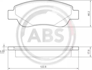 A.B.S. 37483 Brake pads A.B.S. 37483 Brake pads