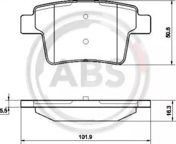 A.B.S. 37489 Brake pads A.B.S. 37489 Brake pads