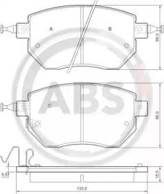 A.B.S. 37504 Brake pads A.B.S. 37504 Brake pads