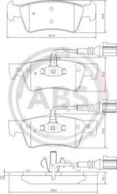 A.B.S. 37527 Колодки гальмівні A.B.S. 37527 Колодки гальмівні