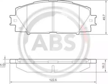 A.B.S. 37542 Brake pads A.B.S. 37542 Brake pads