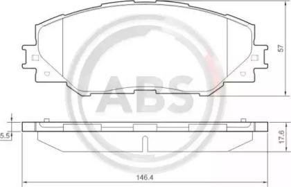 A.B.S. 37543 Brake pads A.B.S. 37543 Brake pads