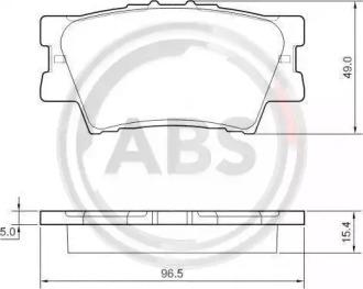 A.B.S. 37545 Brake pads A.B.S. 37545 Brake pads