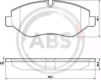 A.B.S. 37553 Brake pads