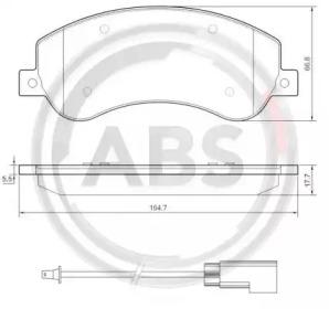A.B.S. 37558 Колодки гальмівні A.B.S. 37558 Колодки гальмівні