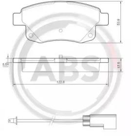 A.B.S. 37560 Brake pads A.B.S. 37560 Brake pads