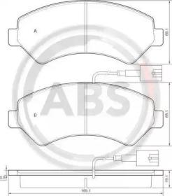 A.B.S. 37576 Колодки гальмівні