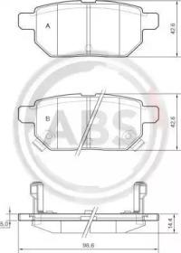 A.B.S. 37580 Brake pads A.B.S. 37580 Brake pads