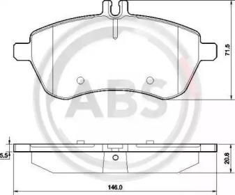 A.B.S. 37584 Brake pads A.B.S. 37584 Brake pads