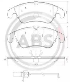 A.B.S. 37587 Brake pads A.B.S. 37587 Brake pads