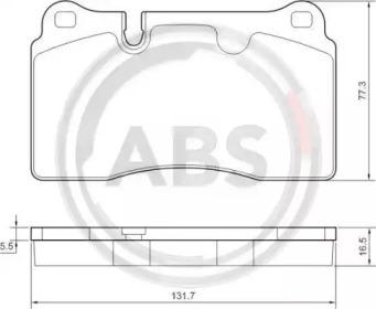 A.B.S. 37614 Колодки гальмівні A.B.S. 37614 Колодки гальмівні