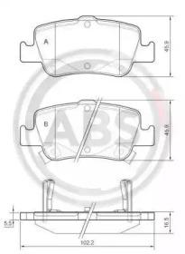 A.B.S. 37616 Колодки гальмівні