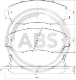 A.B.S. 37627 Brake pads A.B.S. 37627 Brake pads