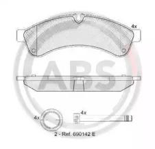 A.B.S. 37638 Brake pads A.B.S. 37638 Brake pads