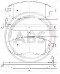 A.B.S. 37648 Колодки гальмівні A.B.S. 37648 Колодки гальмівні