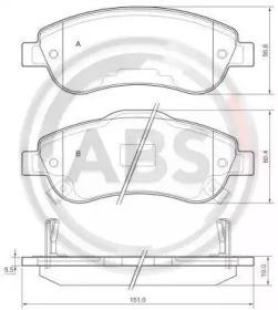 A.B.S. 37650 Brake pads