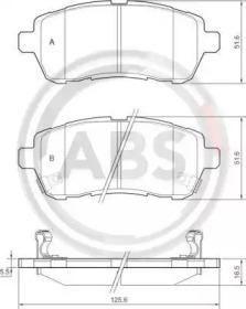 A.B.S. 37656 Brake pads A.B.S. 37656 Brake pads
