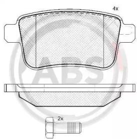 A.B.S. 37665 Brake pads A.B.S. 37665 Brake pads