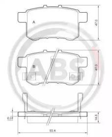 A.B.S. 37756 Brake pads A.B.S. 37756 Brake pads