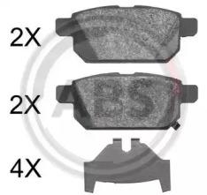 A.B.S. 37886 Brake pads A.B.S. 37886 Brake pads
