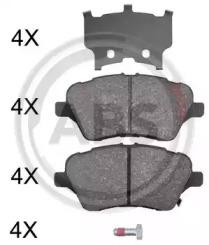 A.B.S. 37956 Колодки гальмівні