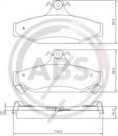A.B.S. 38295 Brake pads