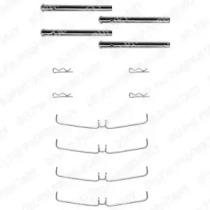 Delphi LX0004 Комплект монтажный дисковых тормозных колодок
