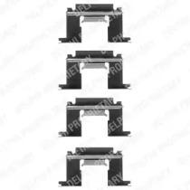 Delphi LX0077 Монтажний комплект гальмівних колодок Delphi LX0077 Монтажний комплект гальмівних колодок