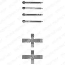 Delphi LX0094 Комплект монтажный дисковых тормозных колодок Delphi LX0094 Комплект монтажный дисковых тормозных колодок