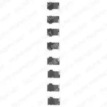 Delphi LX0126 Монтажний комплект гальмівних колодок