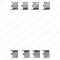 Delphi LX0147 Монтажний комплект гальмівних колодок