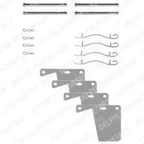 Delphi LX0174 Комплект монтажный дисковых тормозных колодок