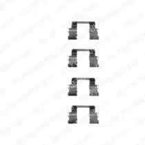 Delphi LX0189 Монтажний комплект гальмівних колодок