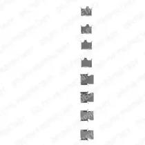 Delphi LX0193 Монтажний комплект гальмівних колодок