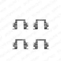 Delphi LX0207 Комплект монтажный дисковых тормозных колодок