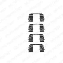 Delphi LX0214 Монтажний комплект гальмівних колодок