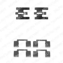 Delphi LX0224 Монтажний комплект гальмівних колодок