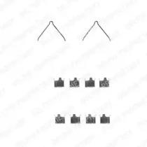 Delphi LX0229 Spring set disc brake Delphi LX0229 Spring set disc brake