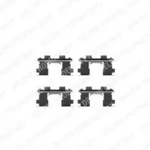 Delphi LX0252 Монтажний комплект гальмівних колодок Delphi LX0252 Монтажний комплект гальмівних колодок