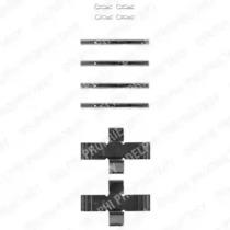 Delphi LX0282 Spring set disc brake Delphi LX0282 Spring set disc brake