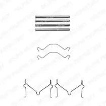 Delphi LX0306 Монтажний комплект гальмівних колодок Delphi LX0306 Монтажний комплект гальмівних колодок