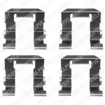 Delphi LX0308 Монтажний комплект гальмівних колодок